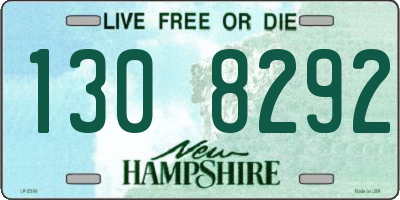 NH license plate 1308292