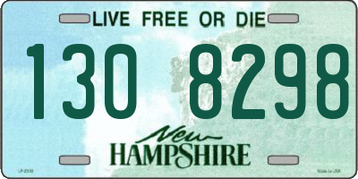 NH license plate 1308298