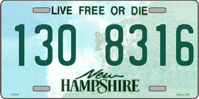 NH license plate 1308316
