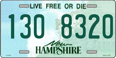 NH license plate 1308320