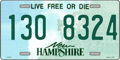 NH license plate 1308324