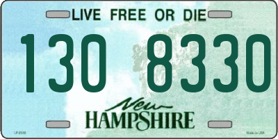 NH license plate 1308330