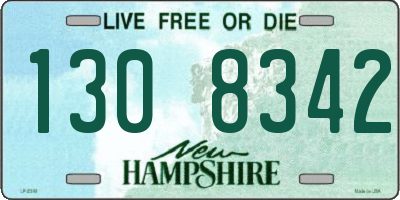 NH license plate 1308342