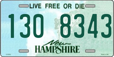 NH license plate 1308343