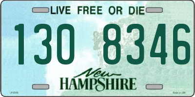 NH license plate 1308346