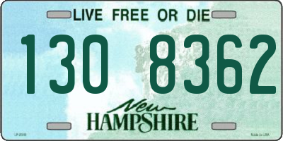 NH license plate 1308362