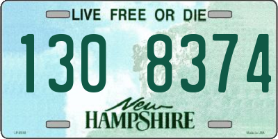 NH license plate 1308374