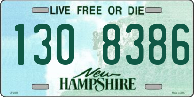 NH license plate 1308386