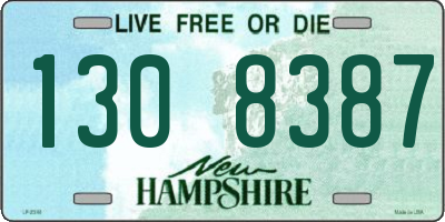 NH license plate 1308387
