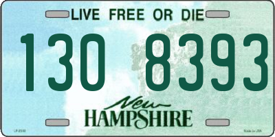NH license plate 1308393