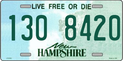 NH license plate 1308420