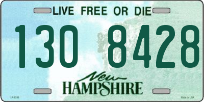 NH license plate 1308428