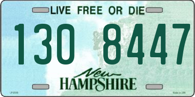 NH license plate 1308447