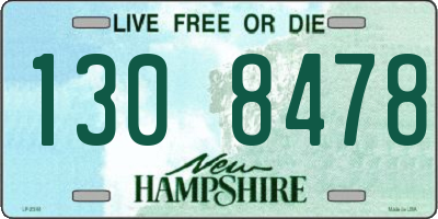 NH license plate 1308478