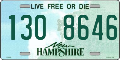 NH license plate 1308646