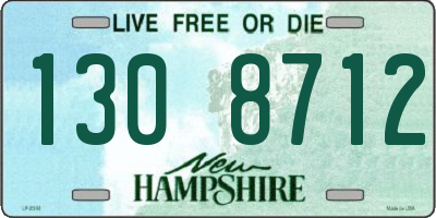 NH license plate 1308712