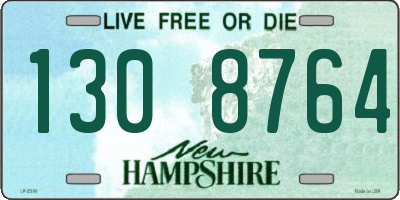 NH license plate 1308764