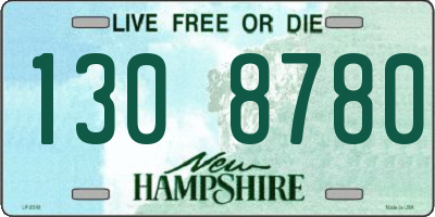 NH license plate 1308780