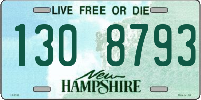 NH license plate 1308793