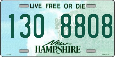 NH license plate 1308808