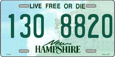 NH license plate 1308820