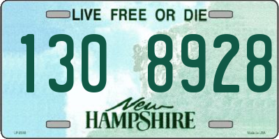 NH license plate 1308928