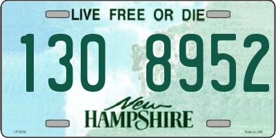NH license plate 1308952