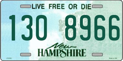 NH license plate 1308966