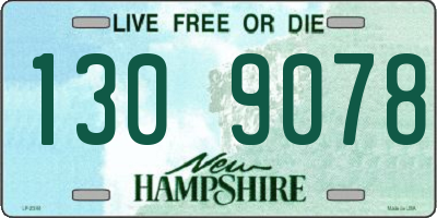 NH license plate 1309078