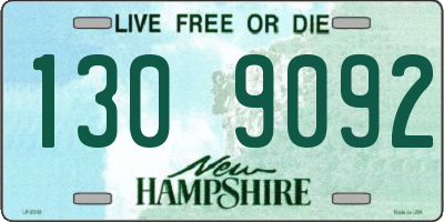 NH license plate 1309092