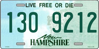 NH license plate 1309212