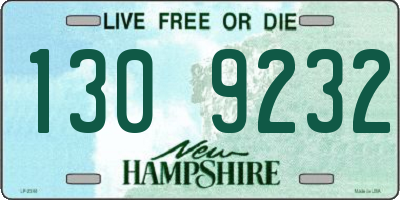 NH license plate 1309232
