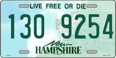 NH license plate 1309254
