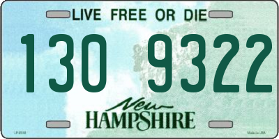 NH license plate 1309322