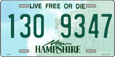 NH license plate 1309347