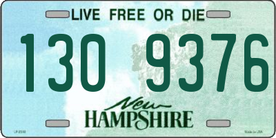 NH license plate 1309376