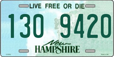 NH license plate 1309420