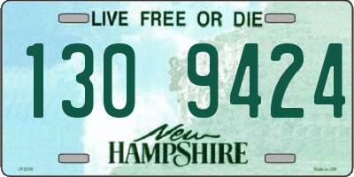 NH license plate 1309424