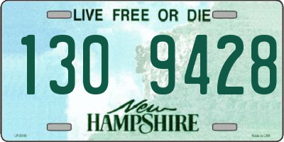 NH license plate 1309428
