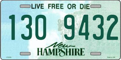 NH license plate 1309432
