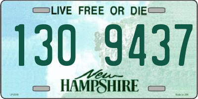 NH license plate 1309437