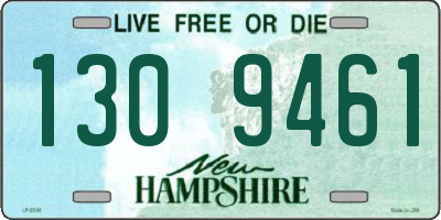 NH license plate 1309461