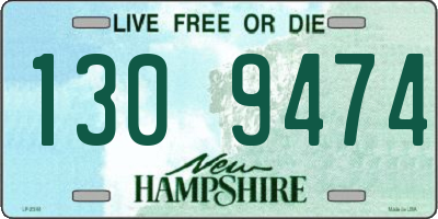 NH license plate 1309474