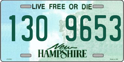 NH license plate 1309653