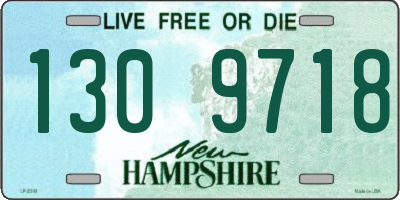 NH license plate 1309718