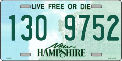 NH license plate 1309752