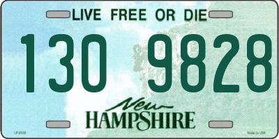 NH license plate 1309828
