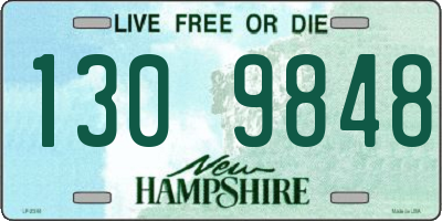 NH license plate 1309848
