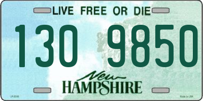 NH license plate 1309850