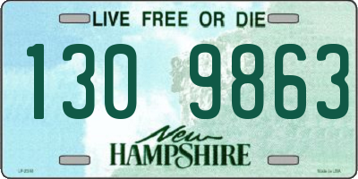 NH license plate 1309863